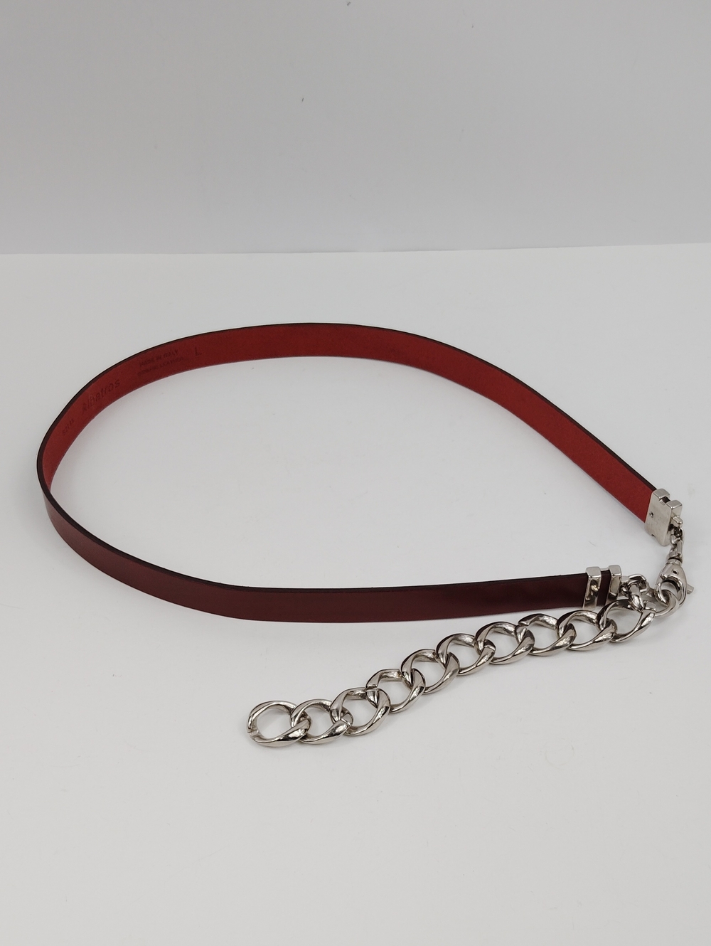 Vintage Albatros Leather Belt With Chain